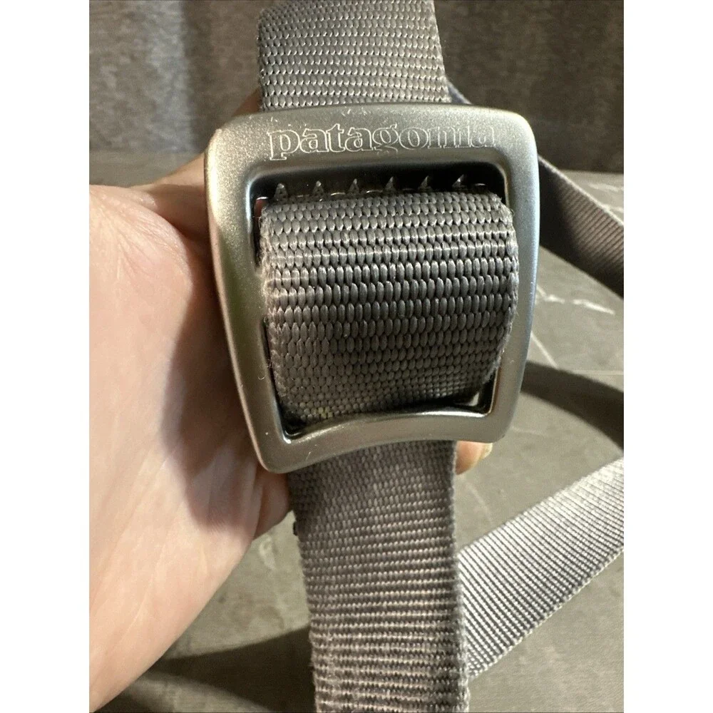 Patagonia Tech Web Nylon Belt 45” Gray Silver Belt One Size Fits Most Adjustable